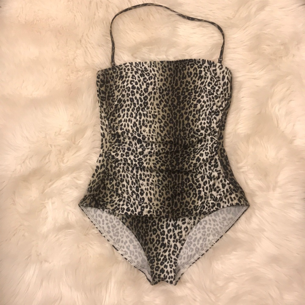 Tommy Bahama one piece leopard swimsuit